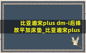 比亚迪宋plus dm-i后排放平加床垫_比亚迪宋plus dm-i后排放平